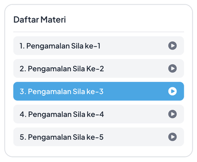 Daftar materi video series CPNS